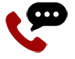 phone and chat bubble icon